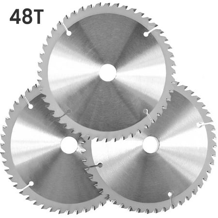 

Pluokvzr 3PCS 160mm Cutting Wheel Disc Carbide Circular Saw Blade 48 Teeth Cut Off Disc Fast Cutting Tool Kit For Wood Plastic Cutting