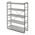 thumbnail image 3 of Furniture of America Nalan 5-Shelf Wood Adult Bookcase, Coastal White, 3 of 6