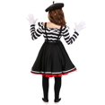thumbnail image 2 of Girl's Curious Mime Costume, 2 of 6