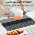thumbnail image 6 of VCVCOO Placemats Set of 6 - Wipeable Heat Resistant Non-Slip Place Mats for Indoor/Outdoor Dining, Washable PVC Vinyl Woven Table Mats Grey Stripe, 6 of 10