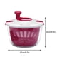 thumbnail image 3 of Cesta deshidratadora de verduras transparente de 5 cuartos de galón - Centrifugadora de ensalada manual con base antideslizante y perilla giratoria fácil de usar para lavar y secar frutas y verduras, 3 of 3
