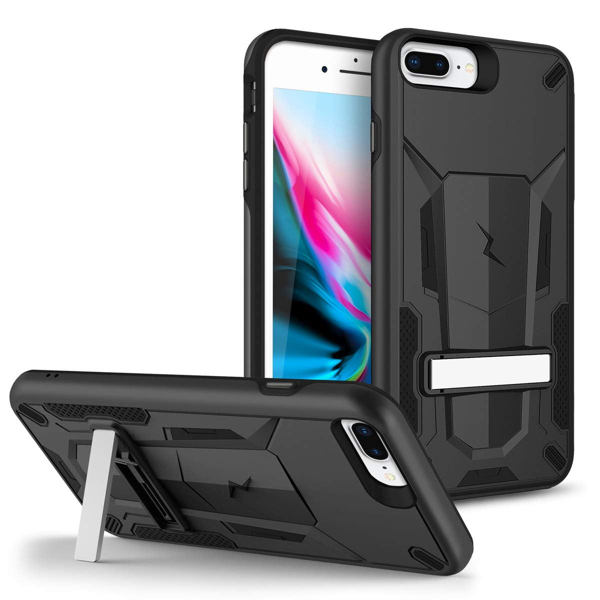 Kaleidio Case For Apple iPhone 8 Plus, iPhone 7 Plus [Mech Armor