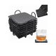 thumbnail image 1 of 8pcs Porta Posavasos Piedra Roca Cuadrados Hechos Xtellar negro, 1 of 3