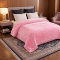 thumbnail image 5 of DBOZE Heavy Korean Mink Fleece Blanket King Size —  2-Ply Reversible Silky Soft Plush Winter Blanket, Ultra Warm Luxury Embossed Bed Blanket, Powerful Pink, 5 of 6
