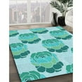 thumbnail image 2 of Ahgly Company Indoor Rectangle Patterned Light Sea Green Area Rugs, 2' x 3', 2 of 6
