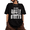 Black, variant on Women's Vintage Bible No More Dusty Bibles Faith Graphic Short Sleeve Crewneck Black Tops