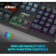 Adesso EASYTOUCH1300 Mechanical Gaming Keyboard Wired/Wireless/Bluetooth