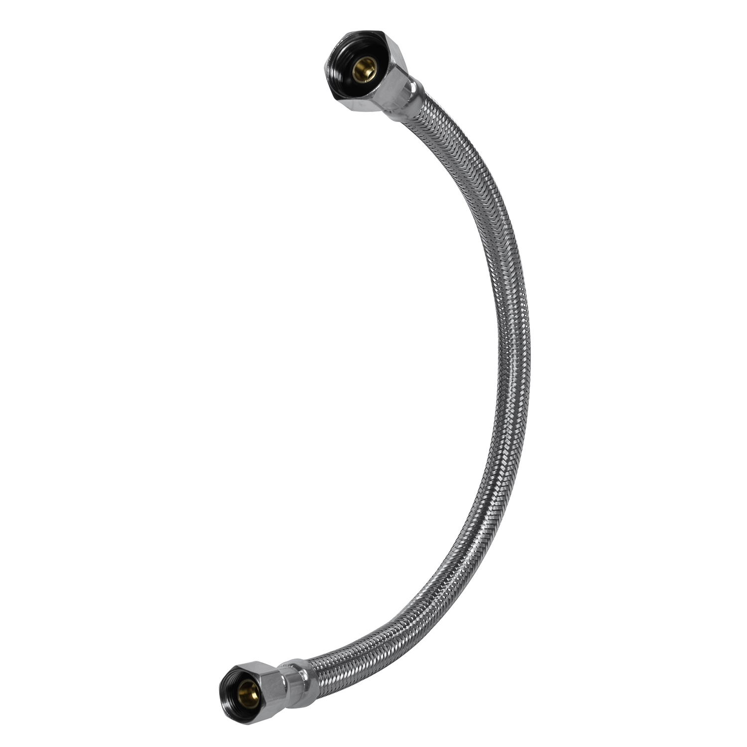 Certified Appliance Accessories Braided Stainless Steel Faucet Supply Line, 3/8" Female Compression x 1/2" FIP (30"), FC30