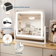 thumbnail image 4 of Large LED Vanity Mirror with 3 Color Lighting Modes – Tabletop Makeup Mirror for Bedroom, Bathroom & Dressing Room – Plug-in, 4 of 8