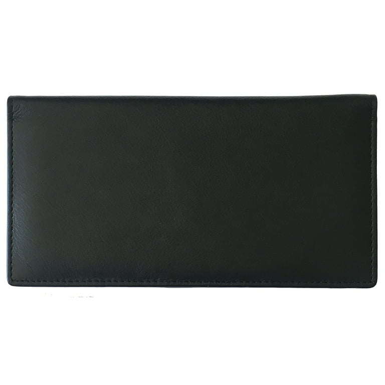 Genuine Leather Checkbook Cover For Women & Men - Checkbook Holder Check  Book Covers For Duplicate Checks Card Wallet RFID : : Clothing,  Shoes & Accessories