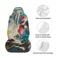 thumbnail image 4 of Wukai Colorful Graffiti Cow Full Set Car Seat Covers with Soft Padding Universal Auto Front Seats Protector and Cushion Mat, 4 of 5