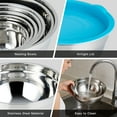 thumbnail image 4 of Mixing Bowls with Airtight Lid, 7 Piece Stainless Steel Nesting Bowls for Space Saving Storage, Perfect for Cooking, Baking, Prepping & Food Storage, 4 of 6