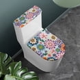 thumbnail image 2 of HELLHERO Cozy for Indoor Home, Elastic Edge Elastic Fabric Toilet Lid Dust Cover Set, Elastic Bottom, Stretch, 2 Pack, 2 of 8