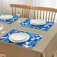 thumbnail image 3 of Pioneer Flower Floral Print Pattern Summer Placemats Table Placemats Set Of 4-Linen Kitchen Washable Placemats Table Mats 12x18 Inch Non-Slip Heat Resistant, 3 of 6