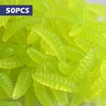 thumbnail image 1 of Soidarity 100 UNIDS Señuelo de Pesca Gusano Realista Gusano Grub Cebo Cebo Artificial de Silicona Cebos de Lombriz Olor Camarón Aditivo Bass Carp Pescar verde Soidarity OD000536-03, 1 of 6