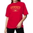 thumbnail image 2 of Sunset Vintage Graphic Women's Red T-Shirt, 2 of 3