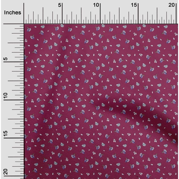 oneOone Viscose Jersey Fabric Leaves & Grapes Fruits Fabric Prints by Yard 60 Inch Wide