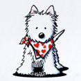 thumbnail image 2 of CafePress - Heart Scarf Westie Long Sleeve Infant Bodysuit - Long Sleeve Cotton Baby Bodysuit, 2 of 4