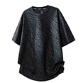 thumbnail image 4 of JSheng Short Sleeve Man T-Shirts Fashion Printed Casual Loose Sports Breathable Ice-Silk Round-Neck Tops Summer Tee Shirts for Men Black XXXL, 4 of 5