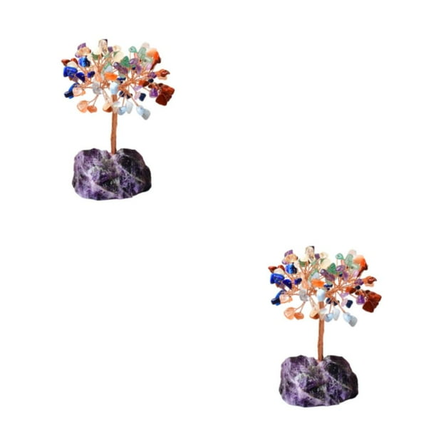 Billuyoard Piedras de ágata envueltas en alambre respetuosas con el medio ambiente, para cristales de meditación, piedras, rodajas de ágata, amatista 2piezas