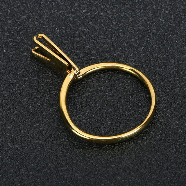 Tbest Jeweller Stones & Diamond Spring Prong Claw Holder Display Wedding Ring DIY Gold