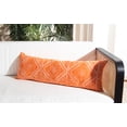 thumbnail image 3 of SAFAVIEH Valenti Bohemian Medallion Pillow, 12" x 36", Orange/White, 3 of 5