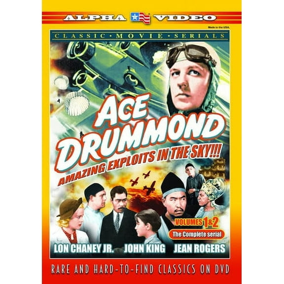 Ace Drummond 1 & 2 (DVD), Alpha Video, Action & Adventure
