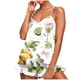 thumbnail image 2 of Conjunto de pijama de poliéster con tirantes finos y estampado de moda para mujer, 2 of 8
