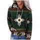 thumbnail image 2 of Pntutb Mujeres Moda Casual Contraste de color Estilo étnico Impresión de manga larga tops Sudaderas con capucha Pntutb Pntutb-1929, 2 of 5