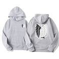 thumbnail image 3 of Sudadera con capucha con estampado de Attack on Titan para hombres y mujeres, ropa de calle, Jersey Harajuku, Kyojin no Shingeki, sudadera suelta y transpirable, 3 of 5