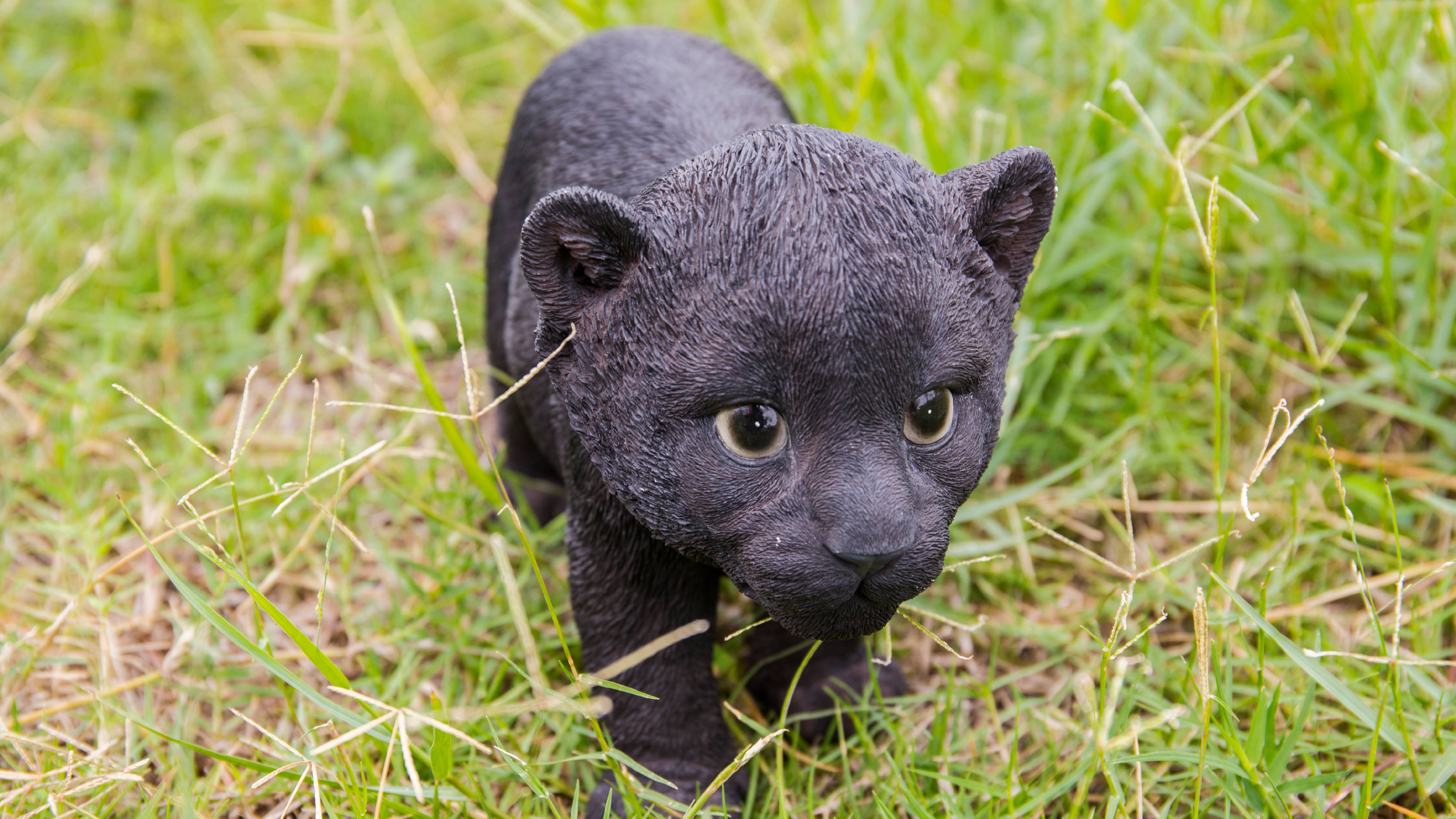 Realistic Black Panther Wildlife Animal Figurine Model Figure Kids Toys Gift 