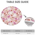 thumbnail image 6 of Pink Baseball Fun Pattern Round Fitted Tablecloth with Elastic Edge,Dining Table Cover Waterproof,Outdoor Round Tablecloth for Camping,Dining,Indoor and Outdoor, 6 of 7