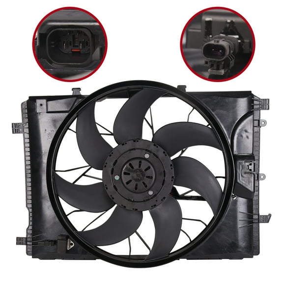 Radiator Cooling Fan Assembly Fits Mercedes E400 C250 SLK350 GLK350 2045000293