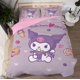 thumbnail image 1 of Juego de ropa de cama con dibujos animados de Anime Sanrio Kawaii Kuromi, edredón, funda de almohada, ropa de cama para niños, 1 of 4