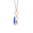 thumbnail image 2 of ANGARA Natural Pear-Shaped 1.65 ct Tanzanite Solitaire Pendant in 14K Rose Gold for Women (Size-9x7mm) | December Birthstone, Anniversary, Jewelry Gift for Women | Natural Tanzanite Necklace, 2 of 8