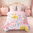 thumbnail image 3 of Manfei Floral Fox Queen Bedding 7pcs,Cartoon Animal Bedding Comforter Set Queen,Reversible, 3 of 6