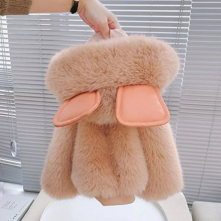 uublik Girls Fleece Jacket Toddler Winter Faux Fur Coat