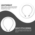 thumbnail image 3 of FELTECHELECTR 8 diademas onduladas para hombre, accesorios para el cabello con resorte de metal a la moda, 3 of 7