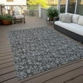 thumbnail image 6 of Addison Rugs Chantille Indoor/Outdoor Transitional Floral Gray Washable Rectangle Rug, 9' x 12', 6 of 6