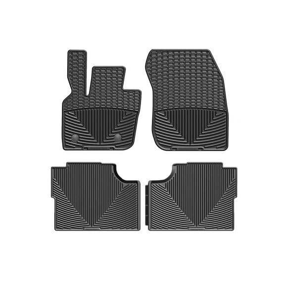 WeatherTech All-Weather Floor Mats compatible with MKZ, Fusion - 1st & 2nd Row, Black