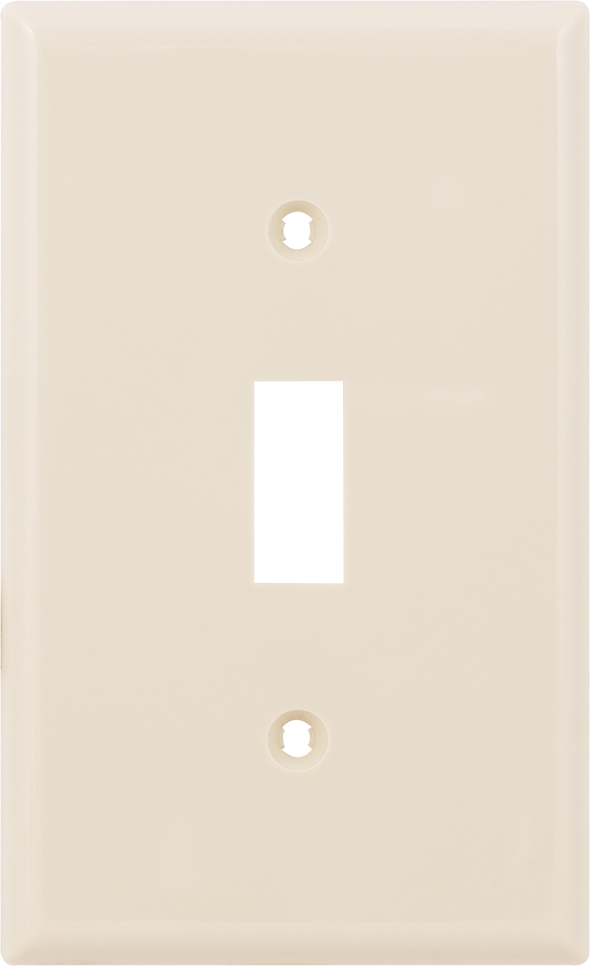Hyper Tough Oversized Wallplate, Single Switch, Light Almond Nylon, 53149-T1
