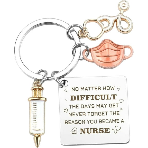 Nurse Graduation Keychain, Women Nurses Appreciation Gifts | Nurse Week Presents