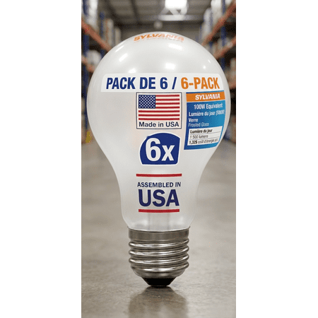 6-Pack Sylvania 11W A21 LED Bulbs, 100W Equivalent