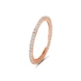 thumbnail image 2 of JewelersClub 1/2 Carat T.W. White Diamond Rose Gold Over Silver Eternity Band, 2 of 4