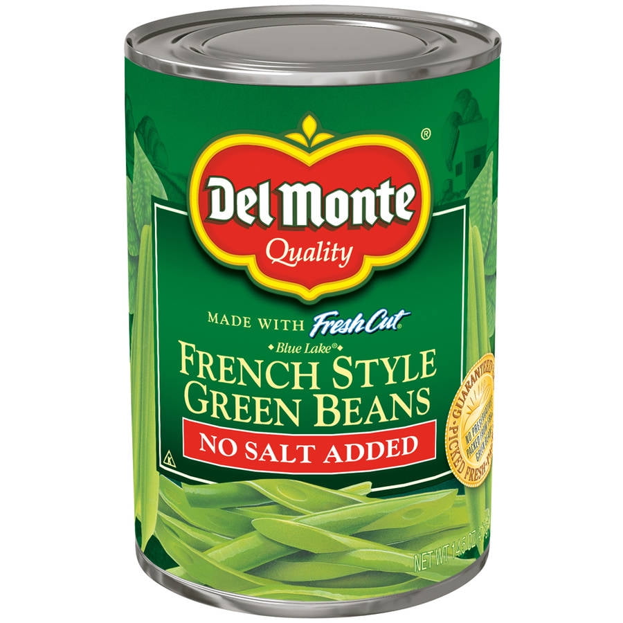 Del Monte No Salt Added Fresh Cut Blue Lake French Style Green Beans, 14.5 oz
