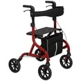 thumbnail image 1 of HOMCOM Déambulateur à Roulettes Pliable avec Siège pour Aînés, Déambulateur à 4 Roues, 1 of 10