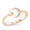 Rose Gold-Tone, variant on Gold-Tone Sterling Silver Clear Cubic Zirconia Sparkling Moon And Star Ring Size 10