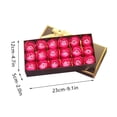 thumbnail image 3 of Xihbxyly Jabón Perfumado de Rosas, 18 Jabones de Baño En Caja de Corazón, Diseño de Rosa Roja, Jabón de Manos de Lujo, Regalo para Bodas, Decoración Romántica Del Hogar, Tamaño 23 X 12 X 5 Cm, 3 of 4