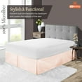 thumbnail image 2 of SGI Bedding 12 Inch Pleated Bed Skirt | Microfiber Bed Skirt | Fade Resistant, Wrinkle Free, Anti-static, Decorative, Extra Storage Space, Clutter-Free | Full, Peach, 2 of 6