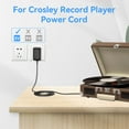 thumbnail image 4 of XMHEIRD 5V Replacement for Crosley CR8005F-WO Adapter Compatible with Crosley Cruiser Plus Portable Turntable CR8005D BK CR8005D CR8005 CR8005D-BL CR8005D-TU CR8005D-TW CR8005D-WS Power Cord Charger, 4 of 5